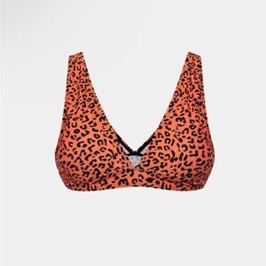 Leopard Print Bikini Top